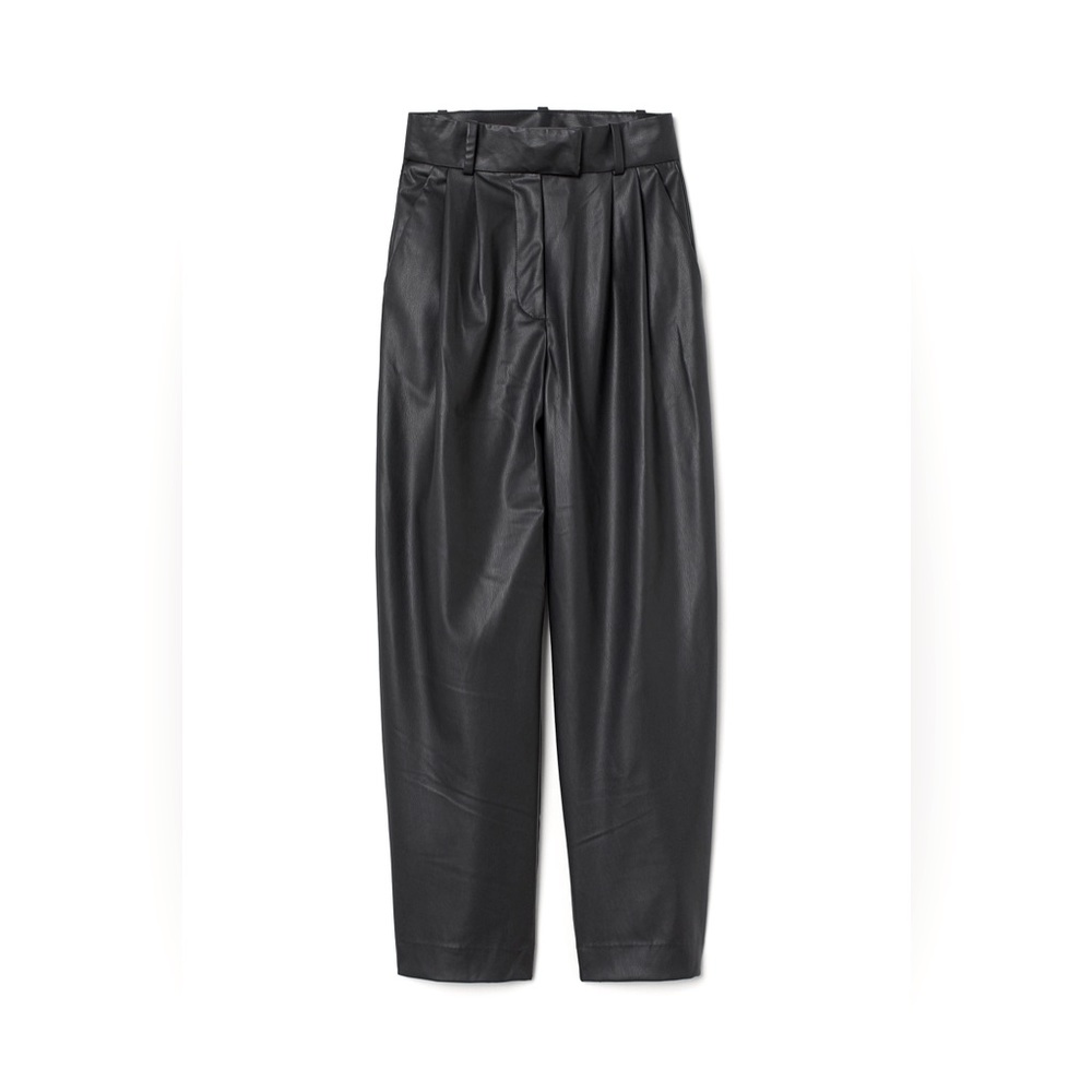 H&M faux leather balloon trousers size 6